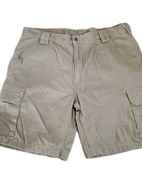 Carhartt Men's Sz 40 Original Fit Brown Work Utility Cargo Carpenter Shorts B164